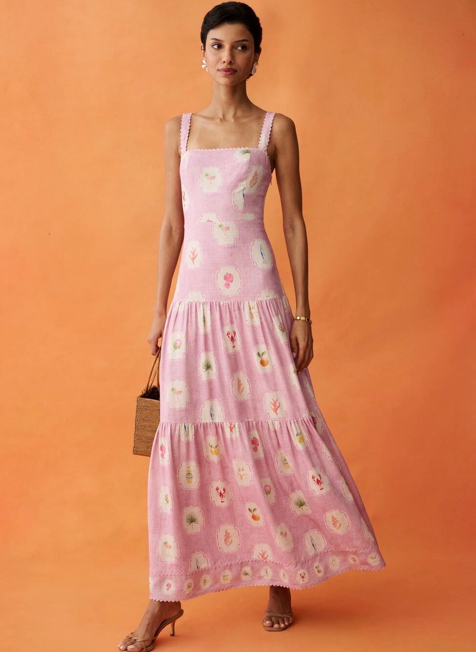 New few Moda ANAYA Ziggy Dress linen blend dress sz 10 $272
